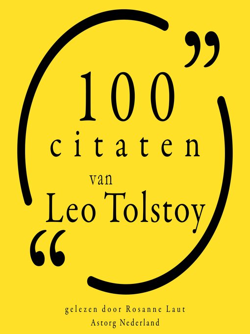 Title details for 100 citaten van Leo Tolstoy by Léo Tolstoy - Available